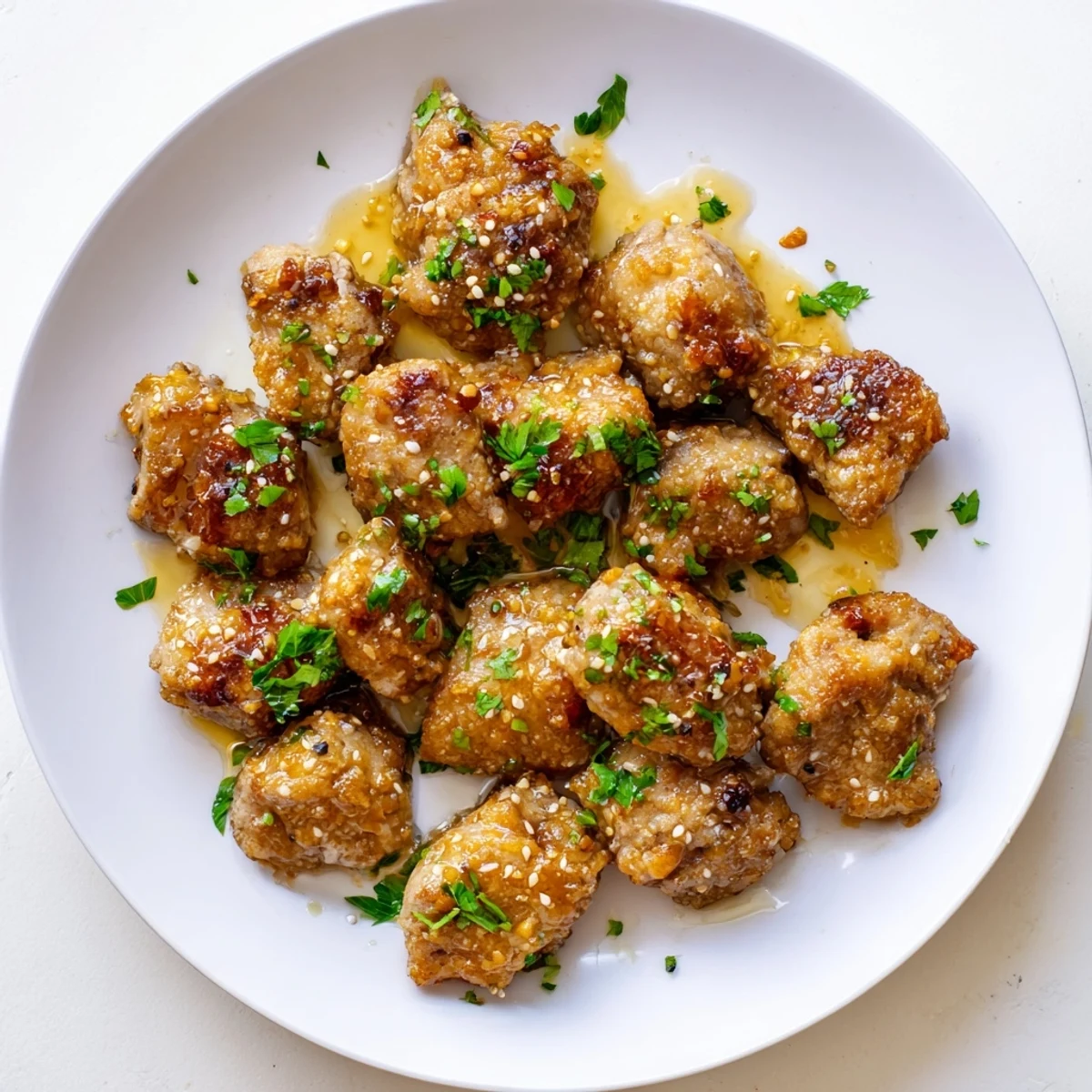 Tender Honey Butter Chicken coated in a rich sauce with fresh parsley garnish, perfect for a weeknight meal.
