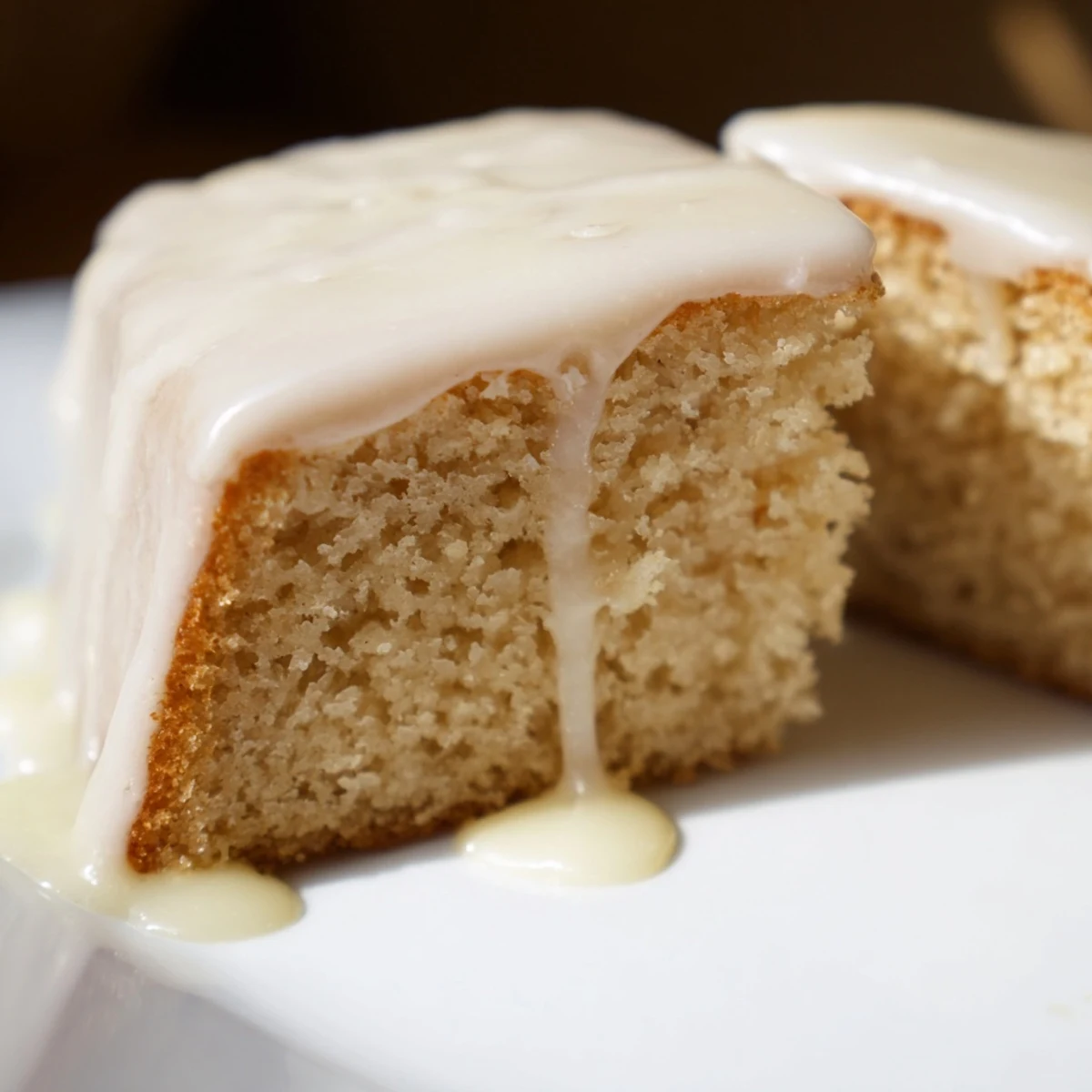 Classic church cake served on a white plate with coffee, perfect for Sunday potluck gatherings