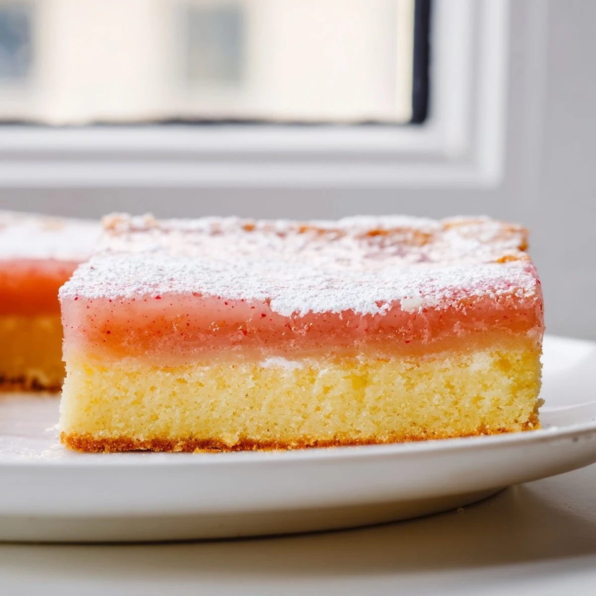 Golden grapefruit bars with tangy custard filling on a buttery shortbread crust