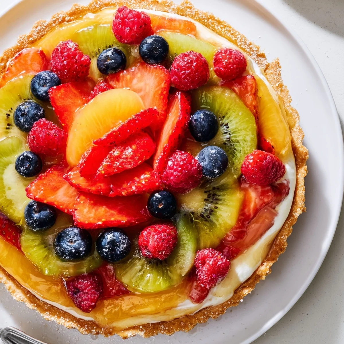 Serve warm coffee alongside a bright Fruit Tart With Mascarpone, lemon-zested