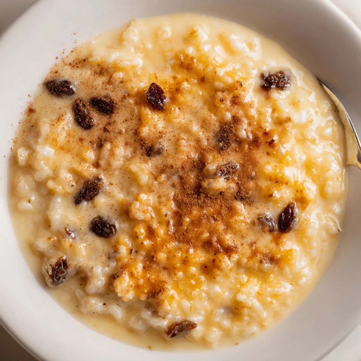 Delicious Condensed Milk Baked Rice Pudding Recipe To Try cooling in baking dish, spoon-ready