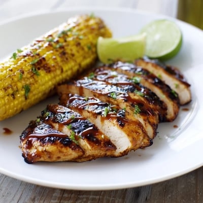 BBQ Chicken with Corn